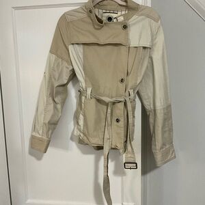 Anthropologie Daughters of the Liberation Women's Tan and Cream Jacket